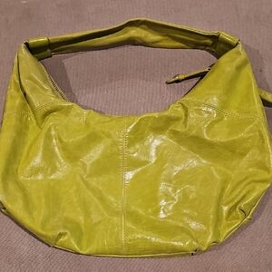 HOBO Vibrant Green Leather Hobo Bag